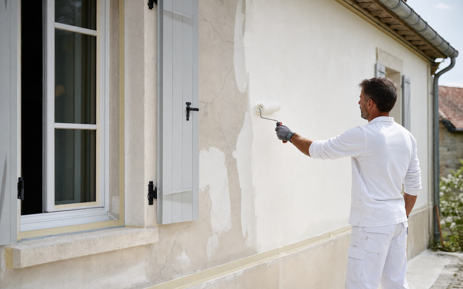 Peinture extérieure d’une façade